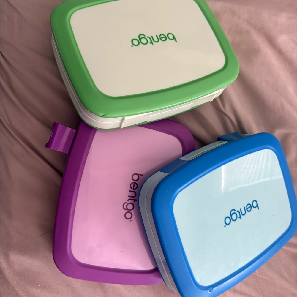 Bentgo Lunch Box Set - Green, Purple, Blue